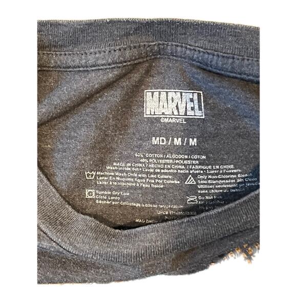 Marvel Universe Black T-Shirt Mens M - Picture 3 of 3